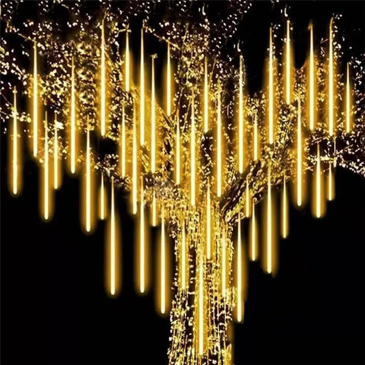 Waterfall LED String Lights - Solar Powered Outdoor Decoration