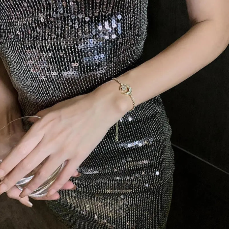 NNEOBA Muslim Moon Star Bracelet Eid Gift Jewelry