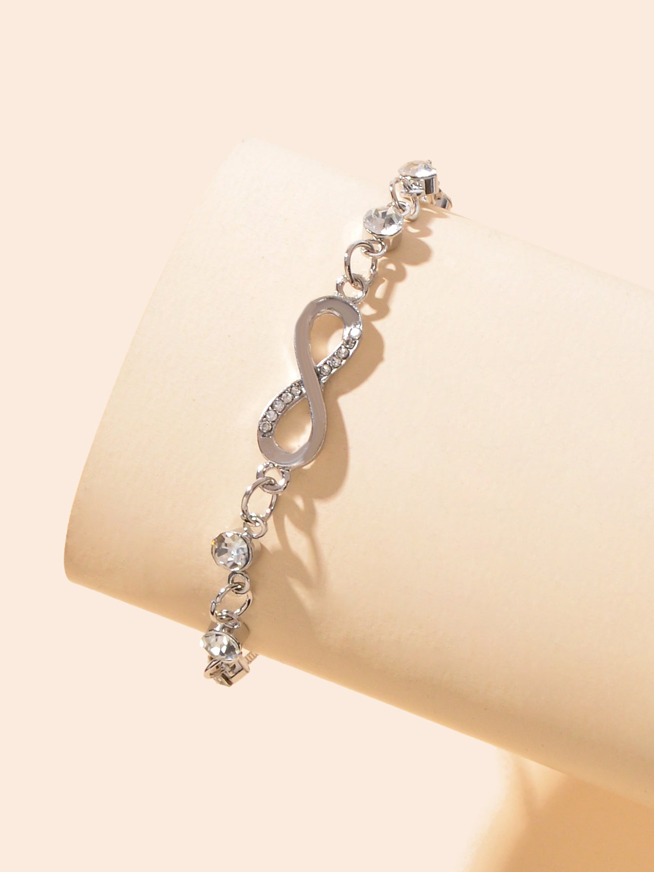 Fashion Women's Adjustable Chain Slide Bracelet Gorgeous Zircon Crystal Jewelry