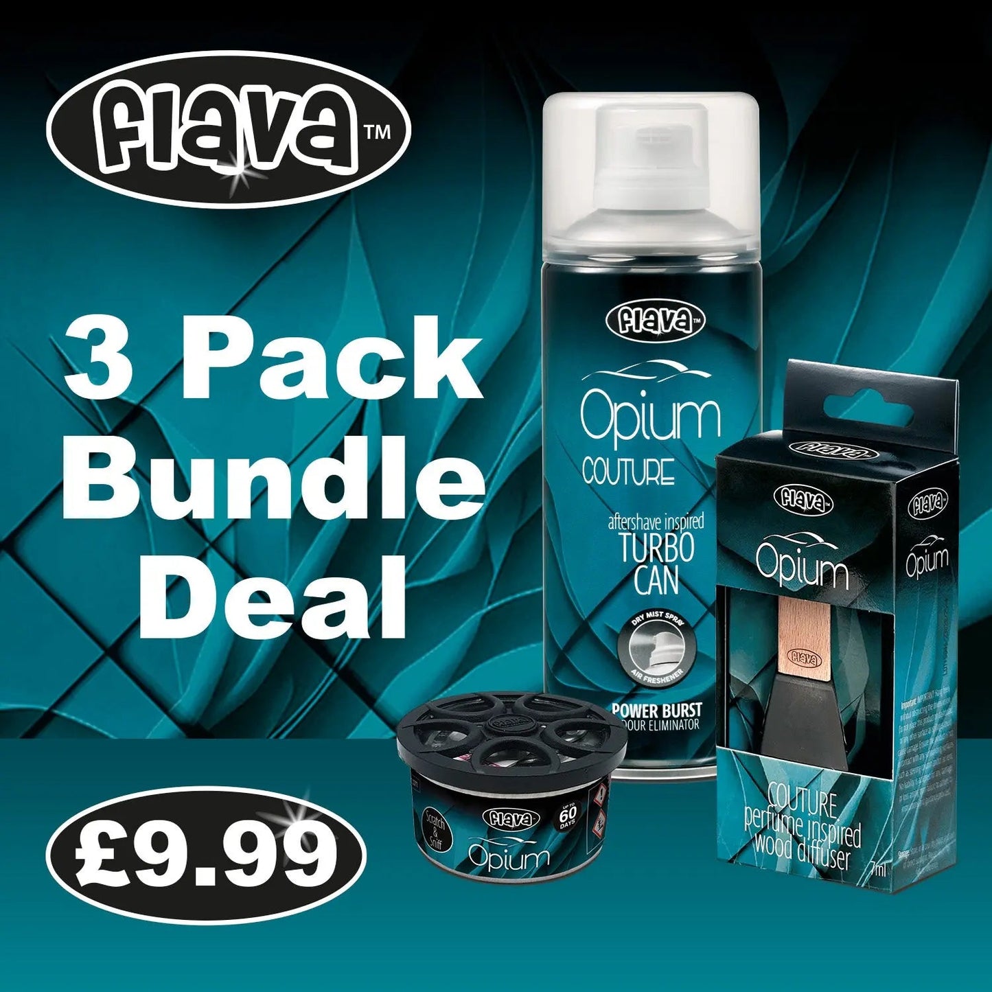 Opium 3 Pack Car Air Freshener Bundle